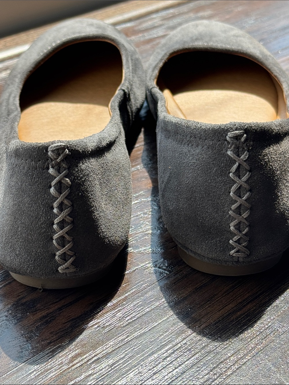 Lucky Brand Gray Suede Ballet Flats - Picture 4 of 9